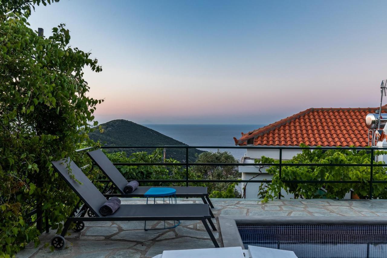 Villa Margini, Aegean Views , Pool Villa, Skopelos Exterior foto
